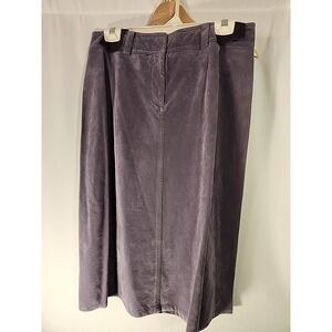 J.Jill Diagonal Corduroy Skirt, Plum Colored,‎ No Pockets, NWT, Size: 12T